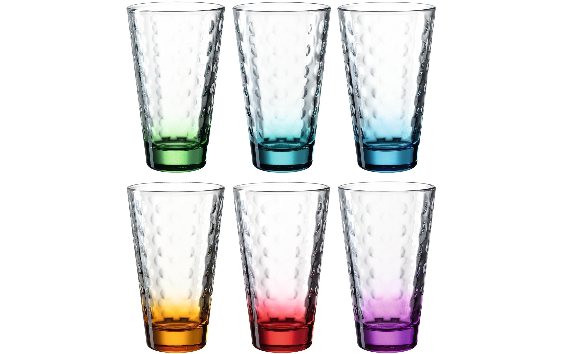 Leonardo Trinkglas Optic, mehrfarbig, 300ml