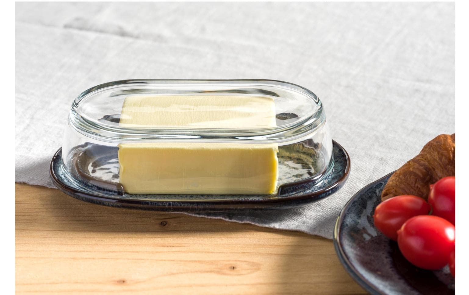 Leonardo Butterdose Matera grau Butter, Essen