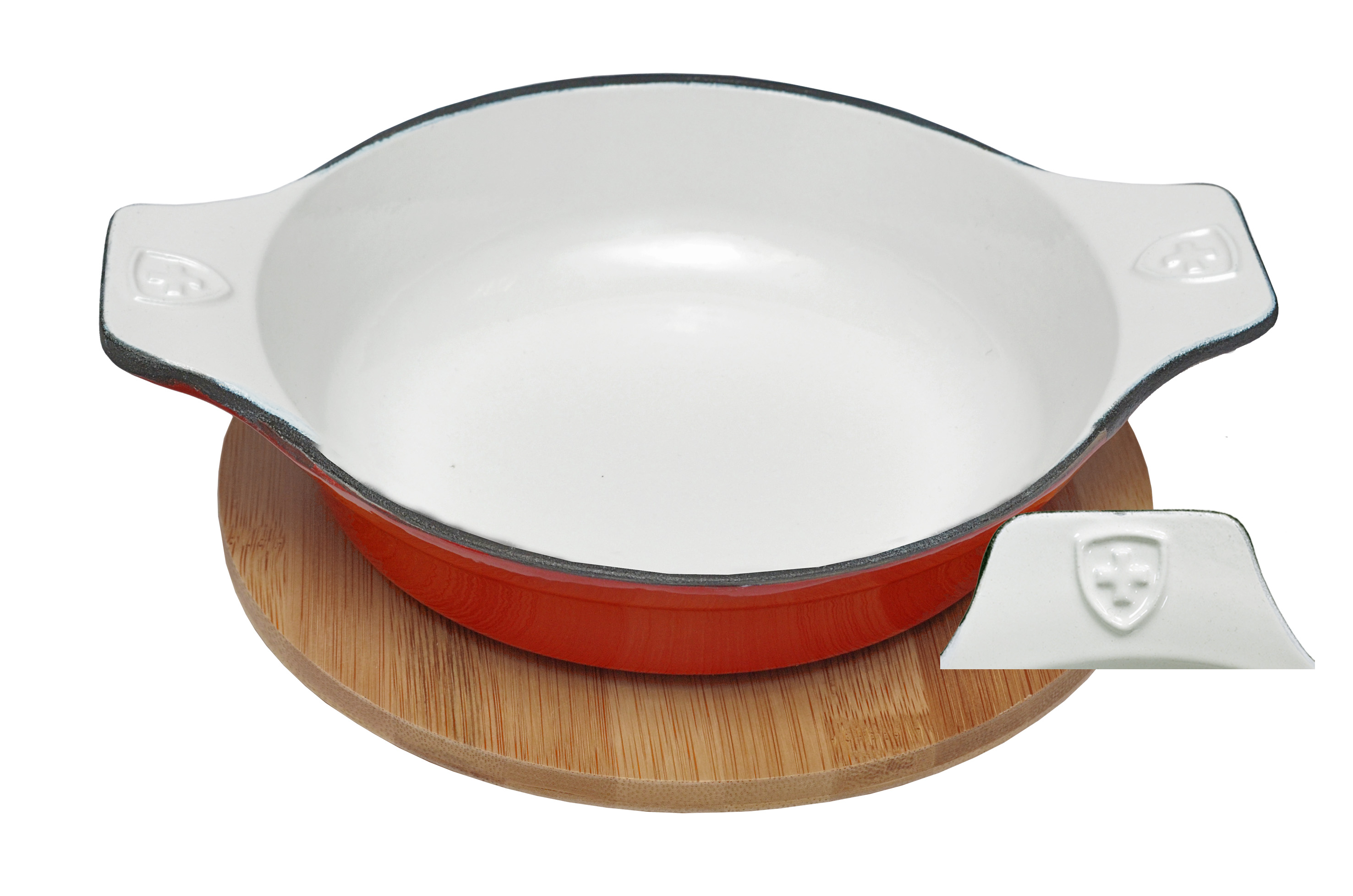 Swiss Eierplatte Ø 19 cm mit Untersatz aus Bambus