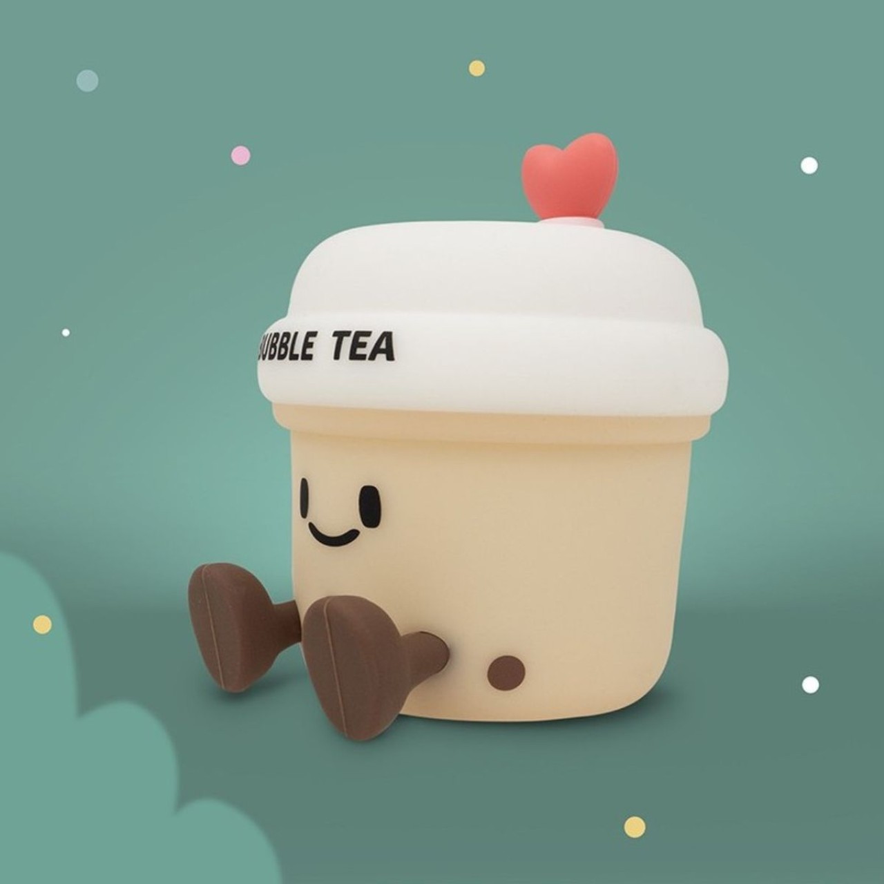 Kawaii-Charakter, Kaffeebecher, Becher-Design, Deckel mit Herz, Kleiner Spaßartikel