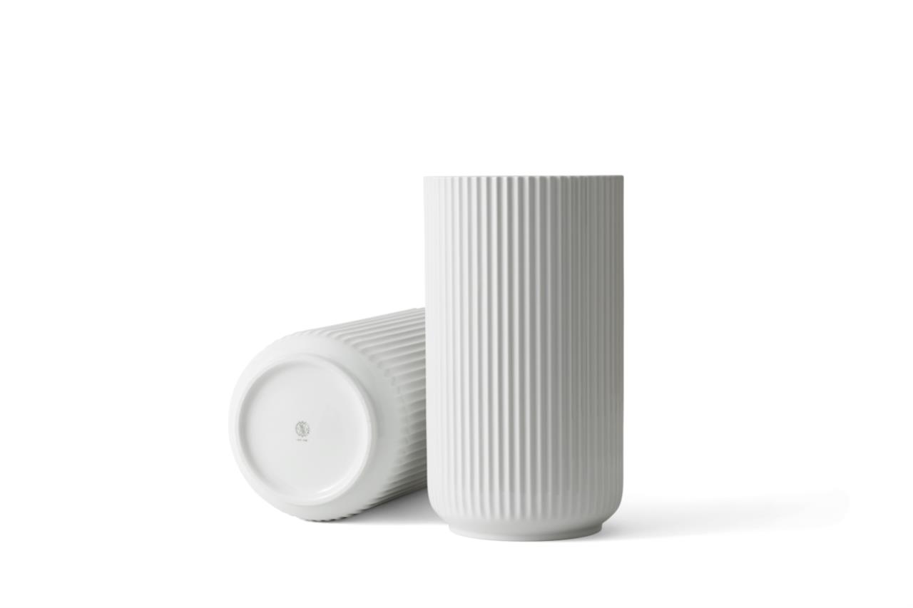 Lyngby Vase, 38cm, Weiss