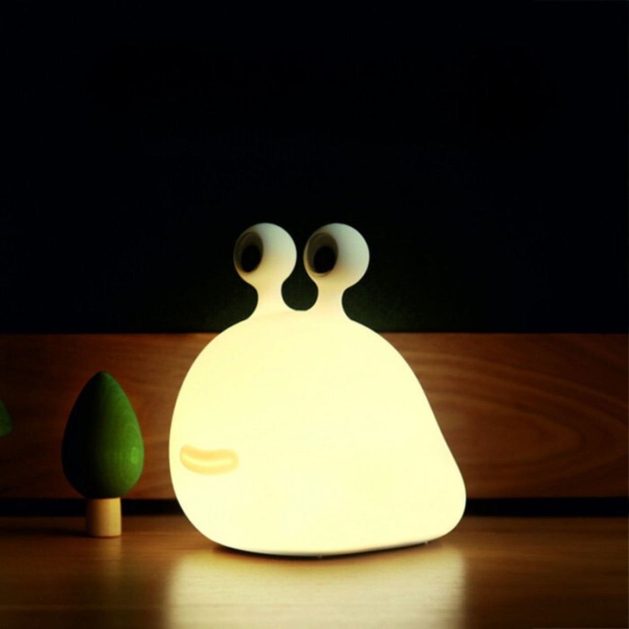 Lampe, Spielzeug, Nachtlicht, Lampe, Gelb, Kleines Lichtmodell, Skelettartige Augen?