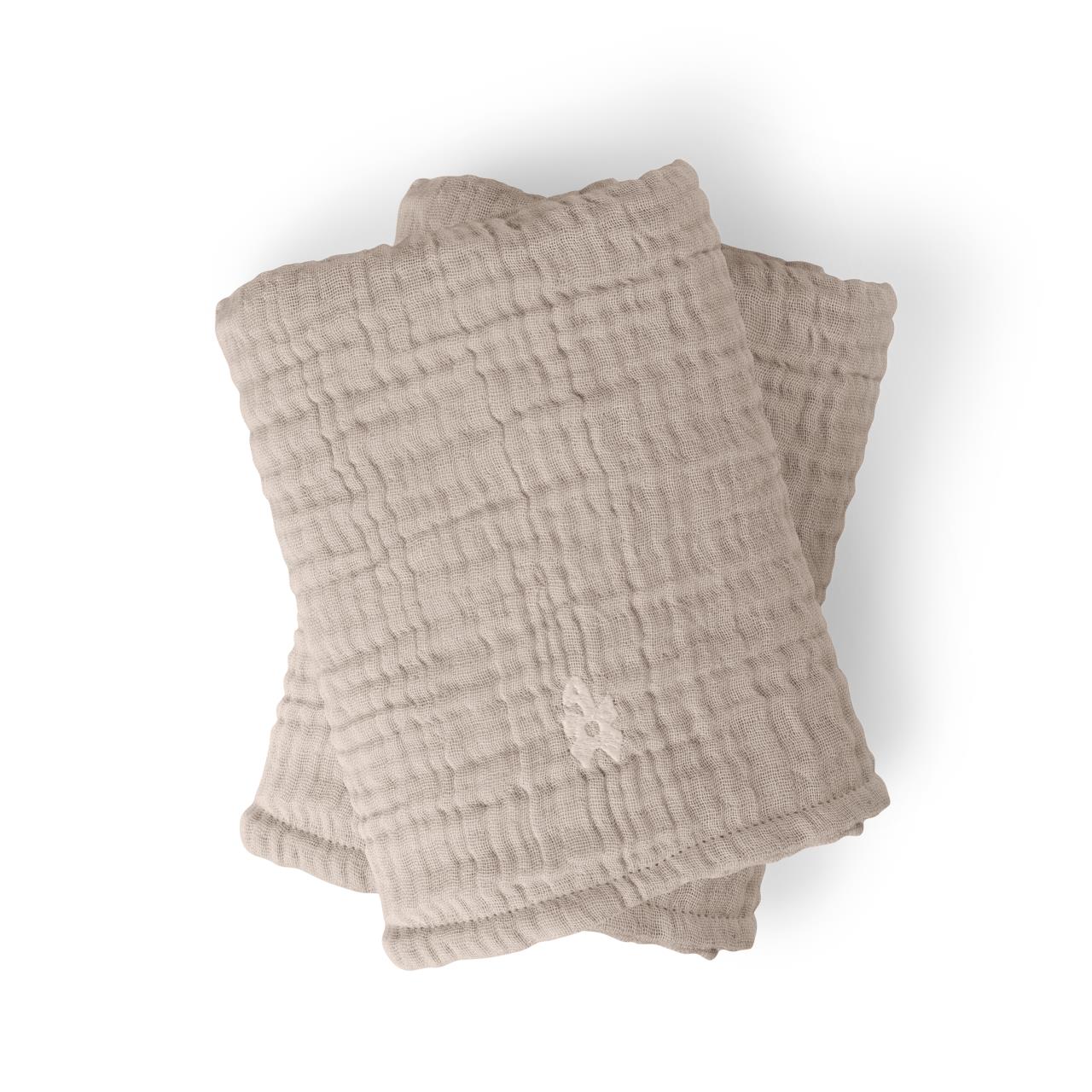 Wickelunterlage 6-lagig, Musselin, Beige