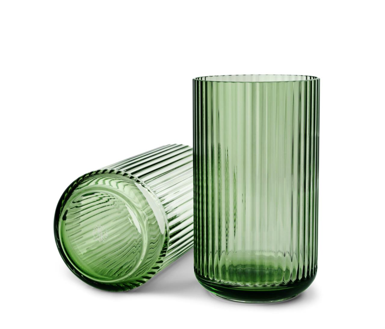 Lyngby Vase, 25cm, Copenhagen green