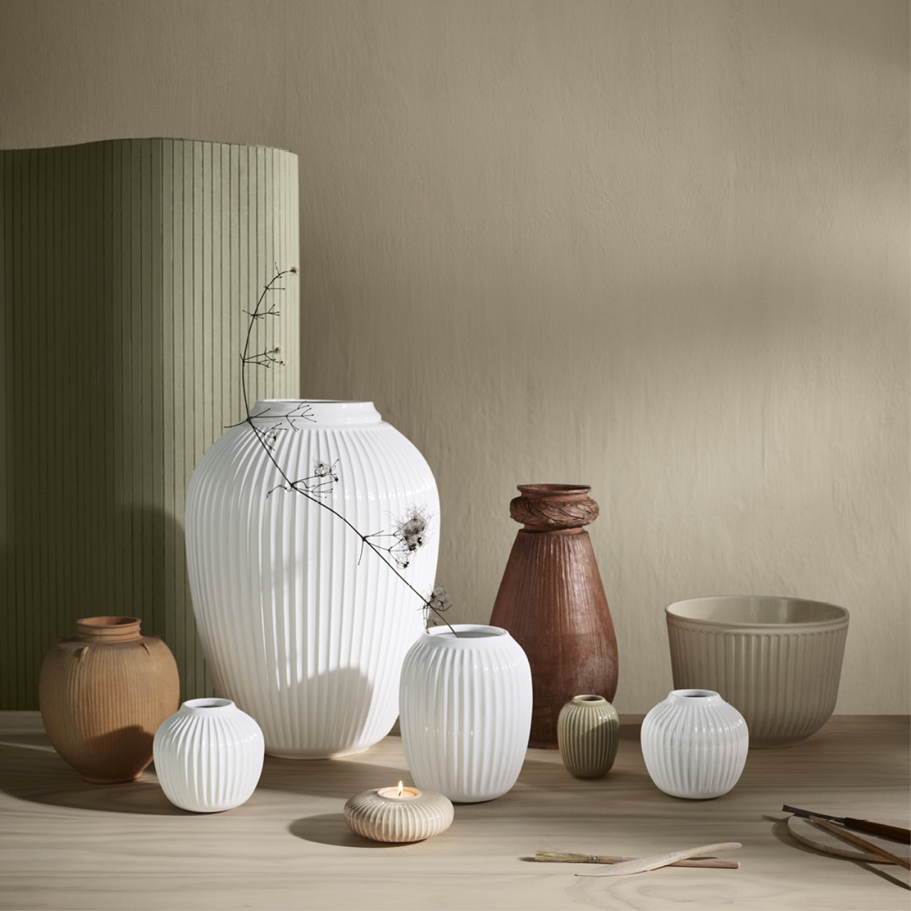 Hammershøi Vase, 25.5cm, Weiss