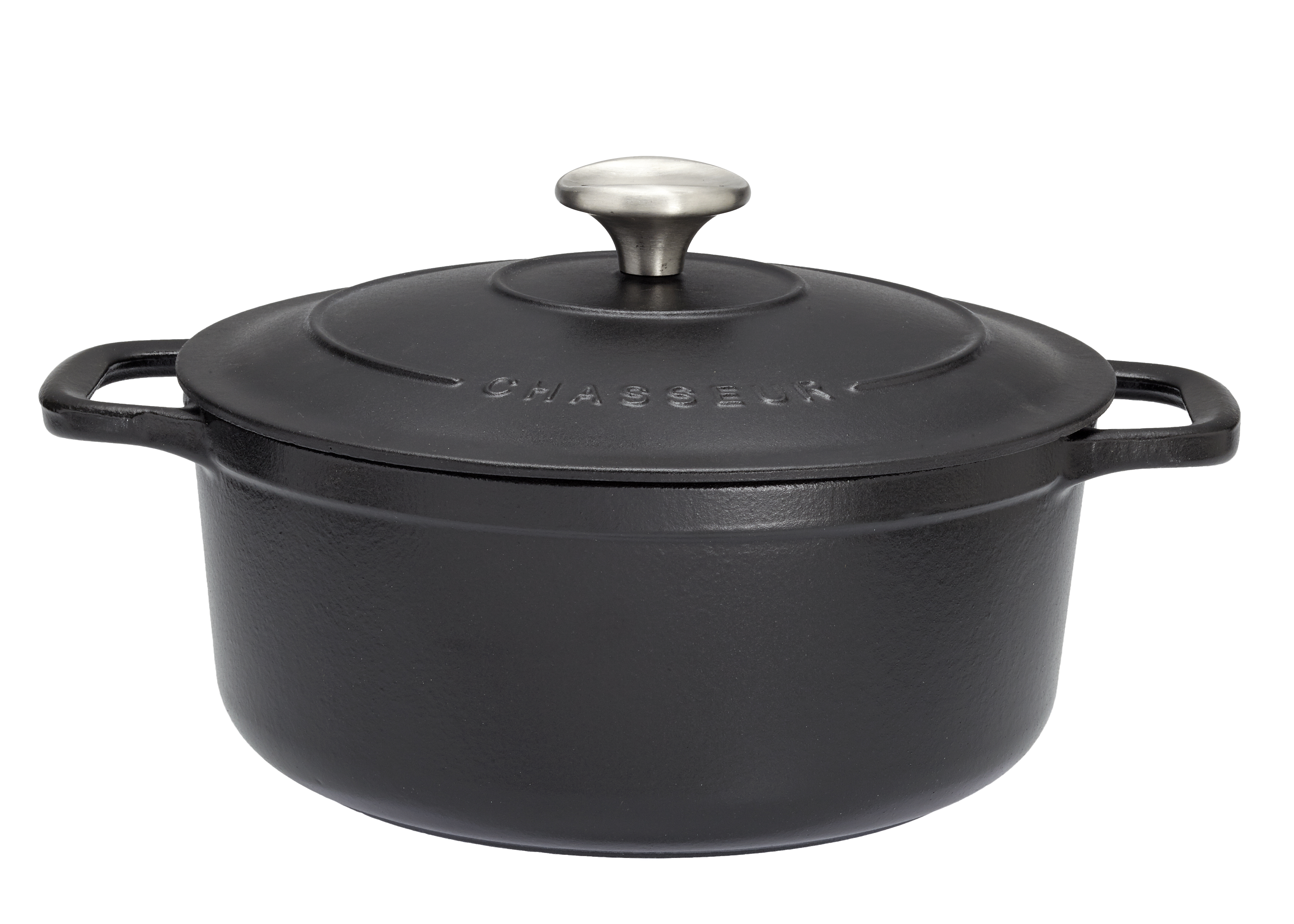 Schmortopf rund schwarz D.24cm