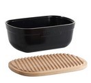 Brotbackform schwarz 35.5 x 24.5 x 15.8 cm 6.5L