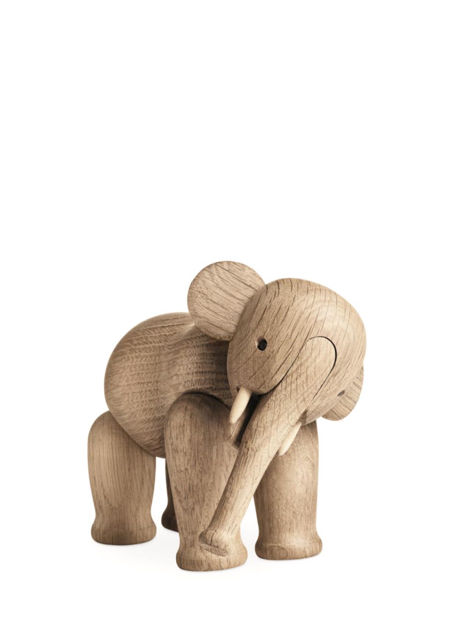 Elefant klein, 13cm, Eiche