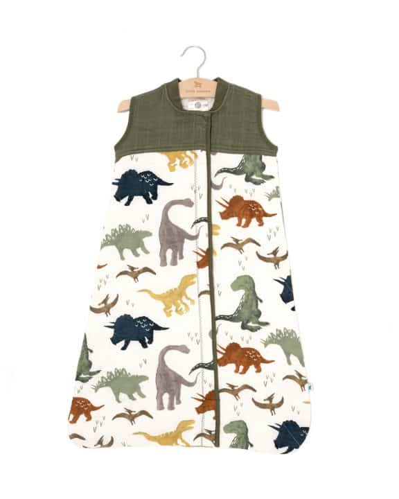 Cotton Muslin Quilted Sleep Bag Gr. S - Dino Friends Cotton Muslin Quilted Sleep Bag Gr. S - Dino Friends