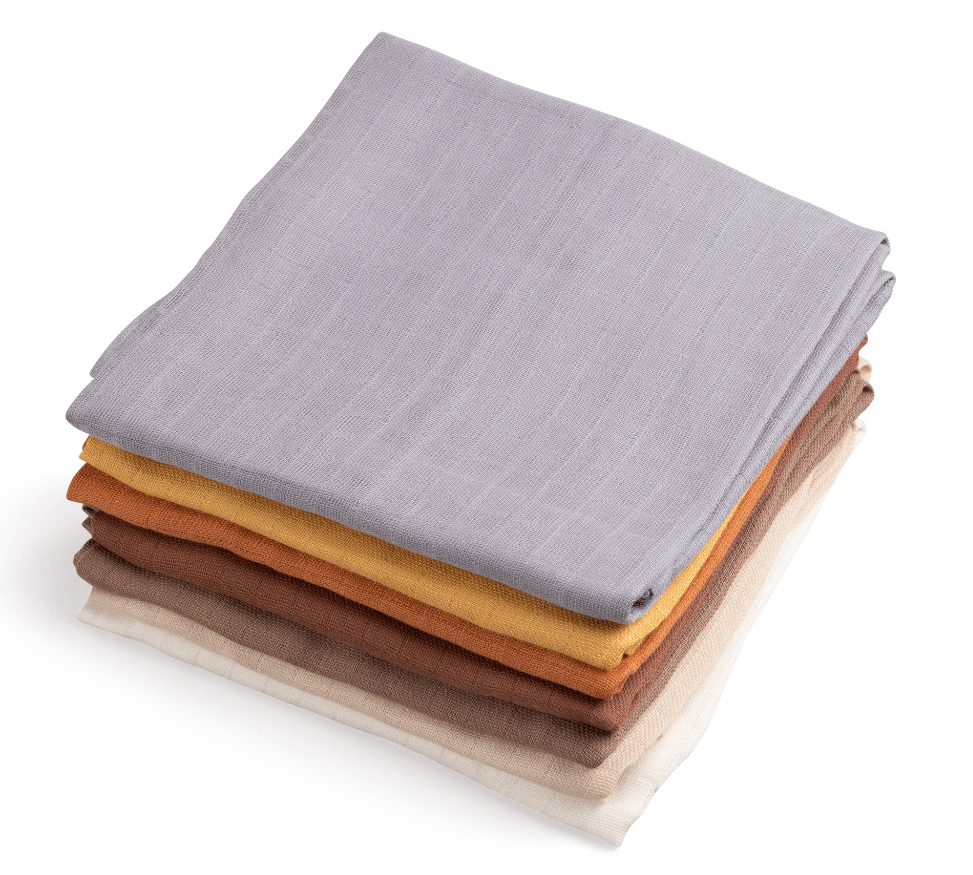 Spucktücher, 7er Set, Toes / Builders Spucktücher, 7er Set, Toes / Builders