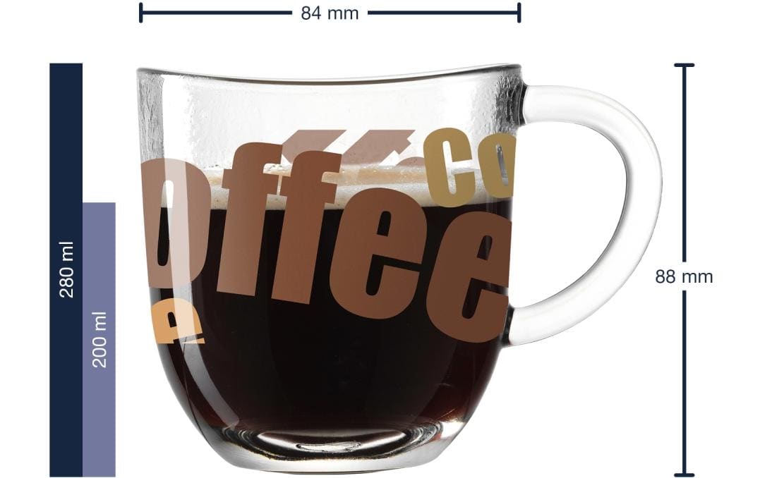 Leonardo Tasse Napoli, 280ml, 3-farbig Leonardo Tasse Napoli, 280ml, 3-farbig