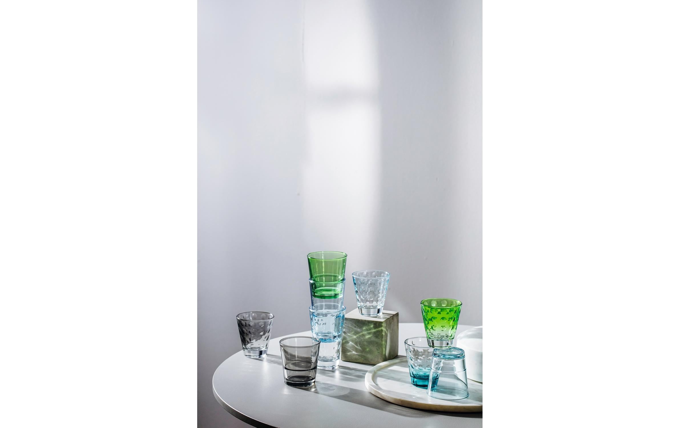 Leonardo Trinkglas Optic Pastell, mehrfarbig, 300ml