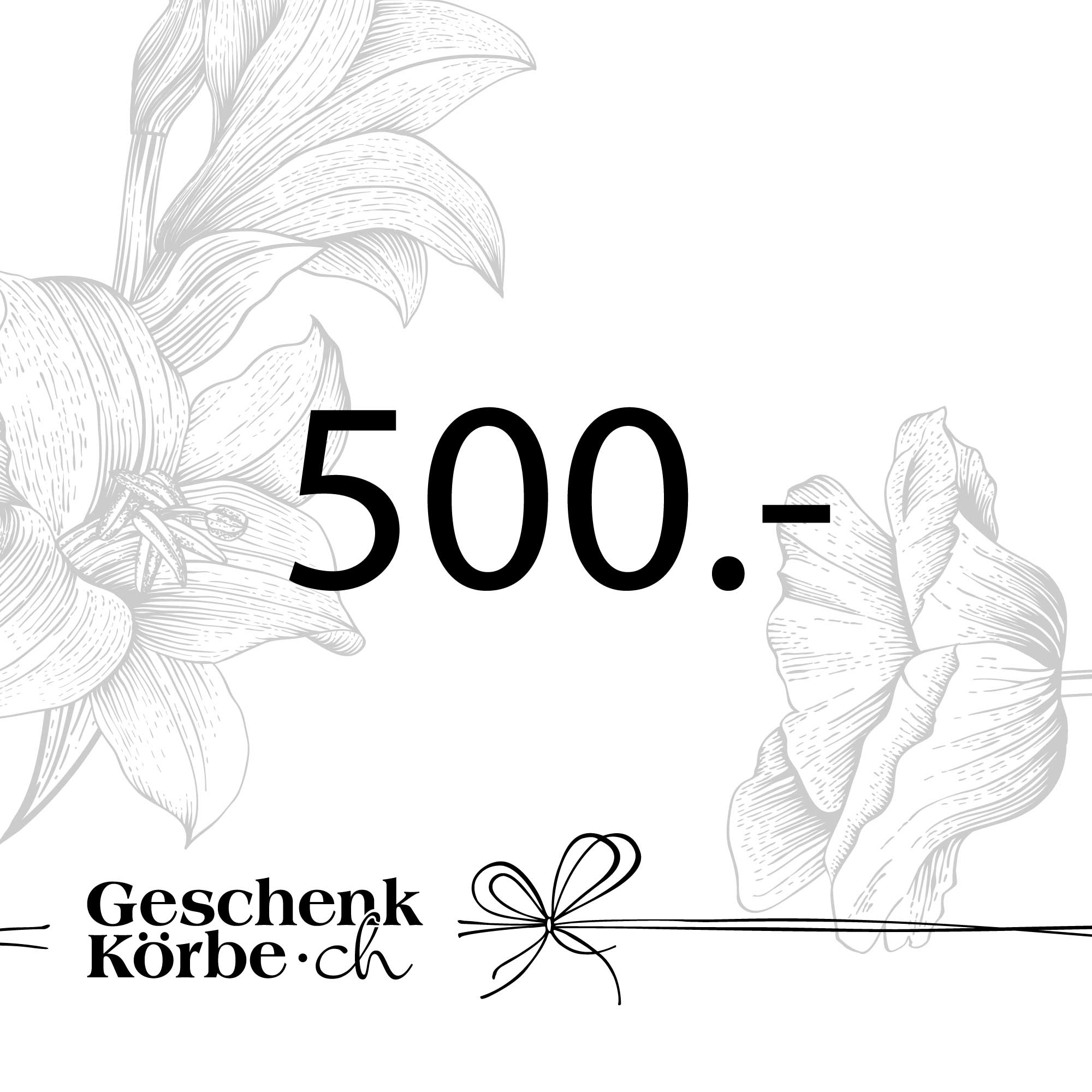 Gutschein - 500CHF Gutschein - 500CHF