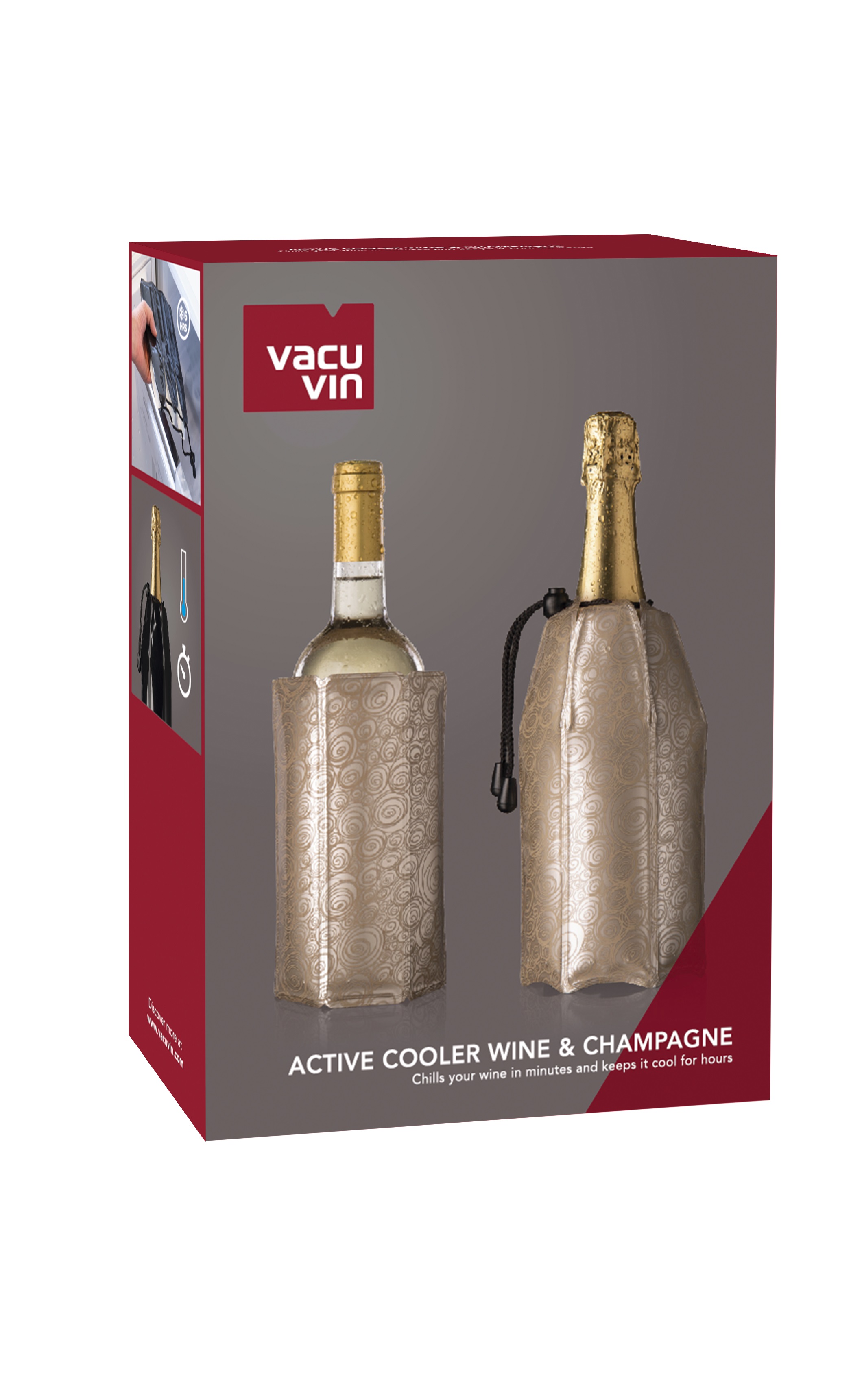 Rapid Wine & Champagne Cooler - Platinum 2er Set Rapid Wine & Champagne Cooler - Platinum 2er Set