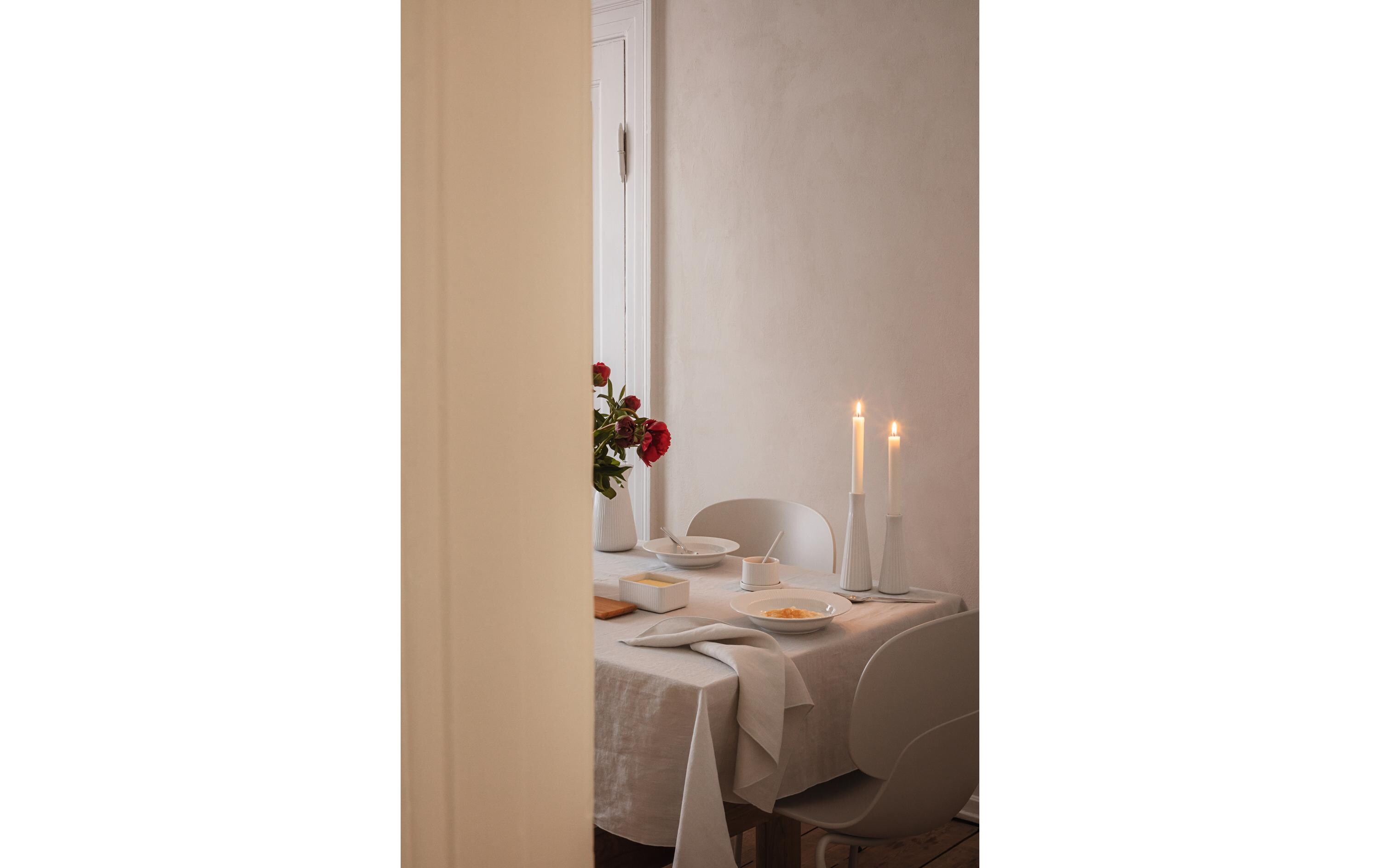 Esszimmer, Esstisch, Leinen, Tischdecke, Innenarchitektur