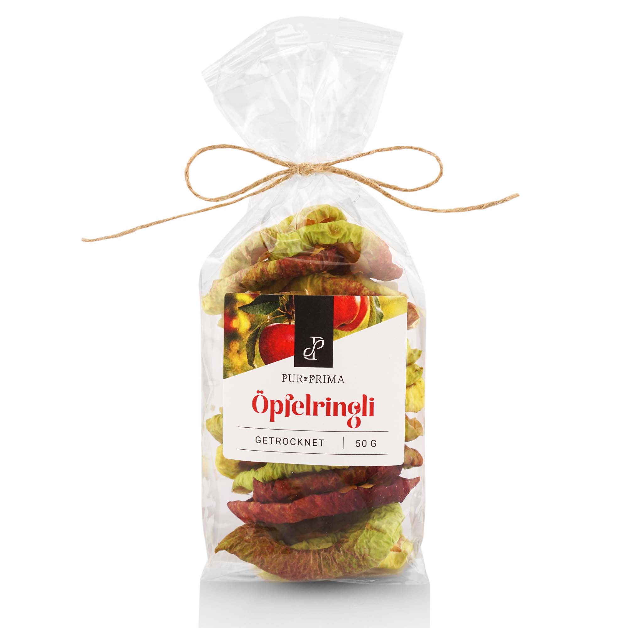 Getrocknet, Obst, Apfelringli, Beutel, 50 g