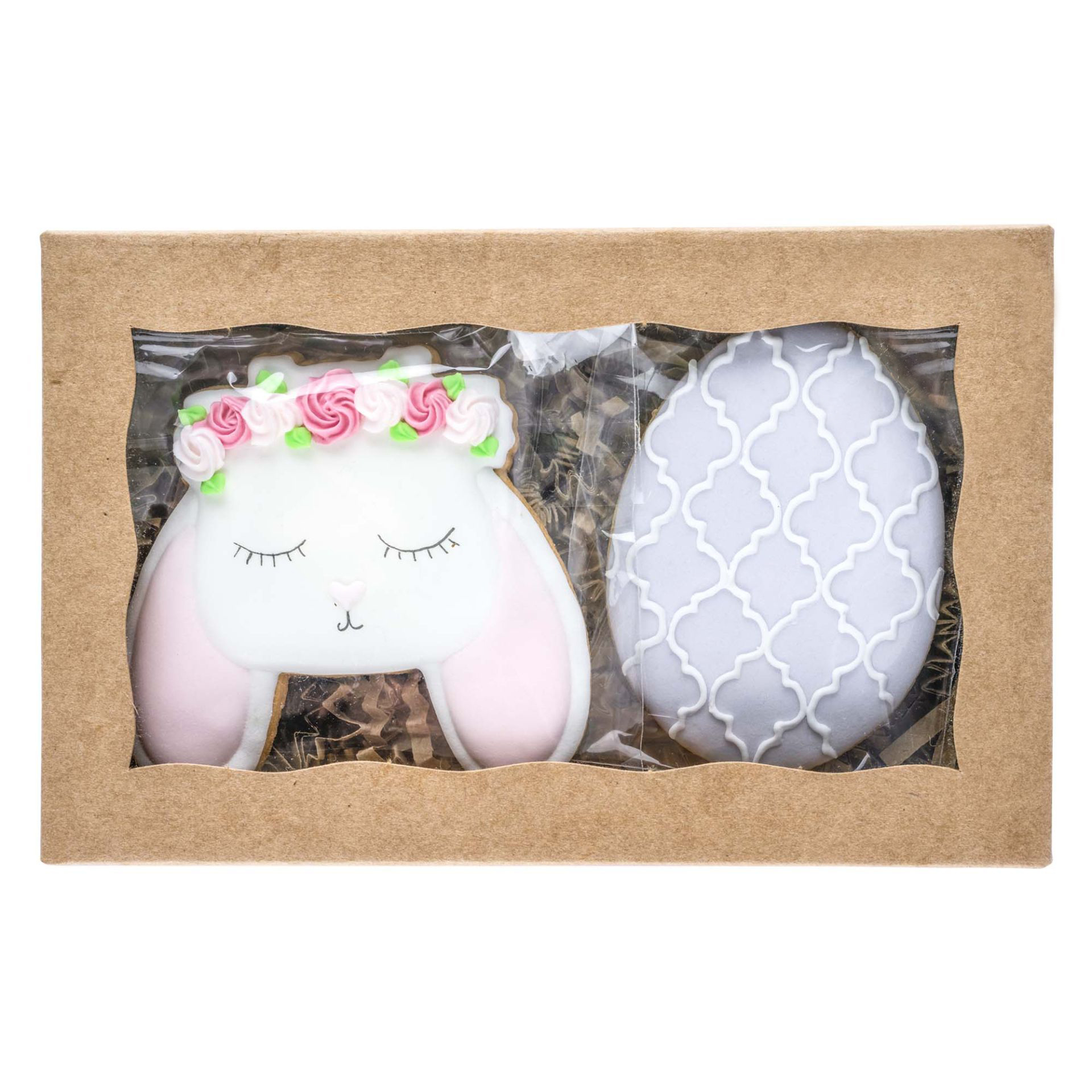 Osterei-Kaninchen & Osterei Cookie in Box, 85g