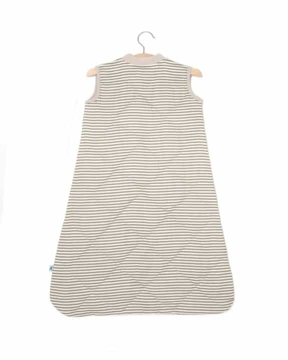 Cotton Muslin Quilted Sleep Bag Gr. M - Grey Stripe Cotton Muslin Quilted Sleep Bag Gr. M - Grey Stripe