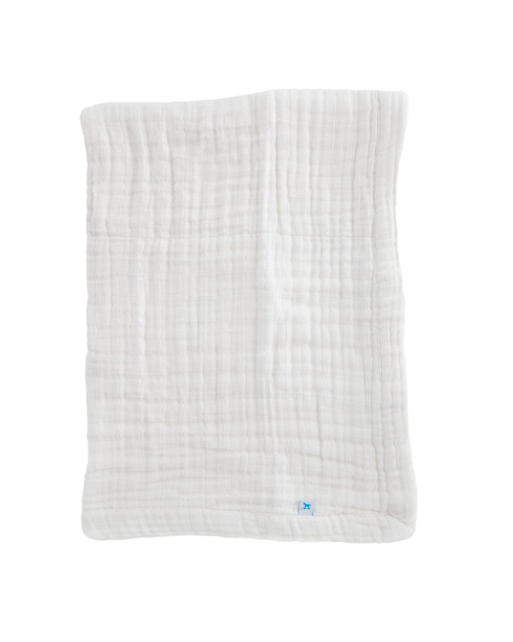 Cotton Muslin Baby Blanket - White