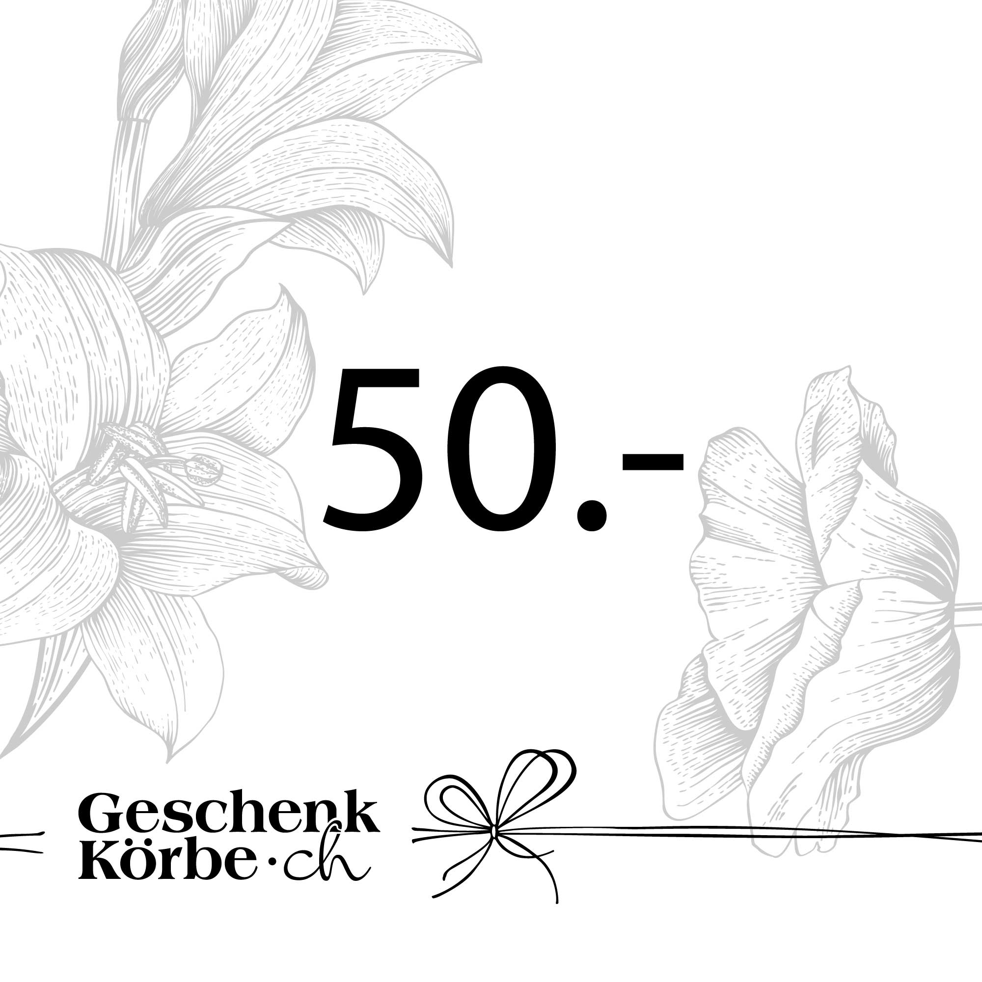 Gutschein - 50CHF Gutschein - 50CHF