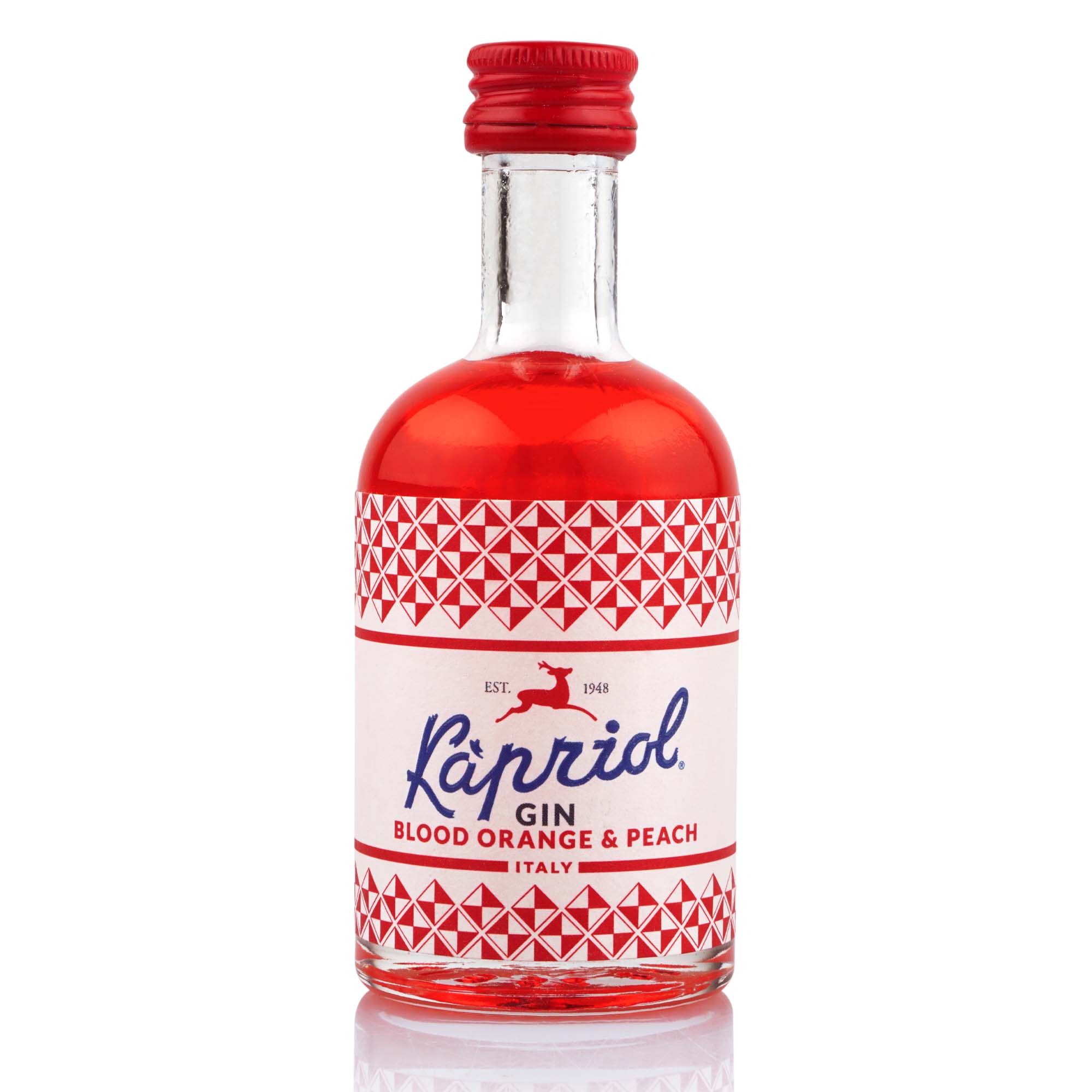 Gin Kapriol Blood orange & Peach, 5cl Absinth, Alkohol, Getränk, Schnaps