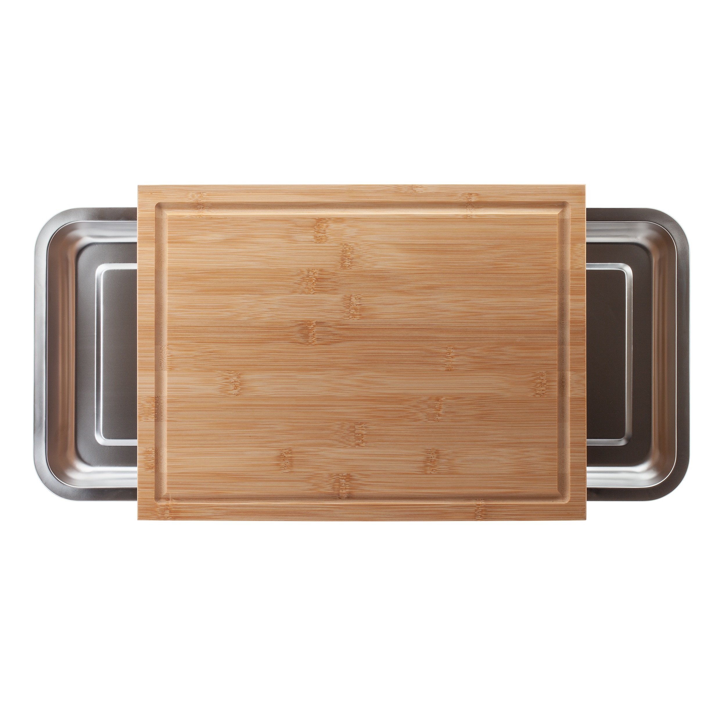 Bamboo Multifuntions-Schneidebrett 40x30x7.5cm