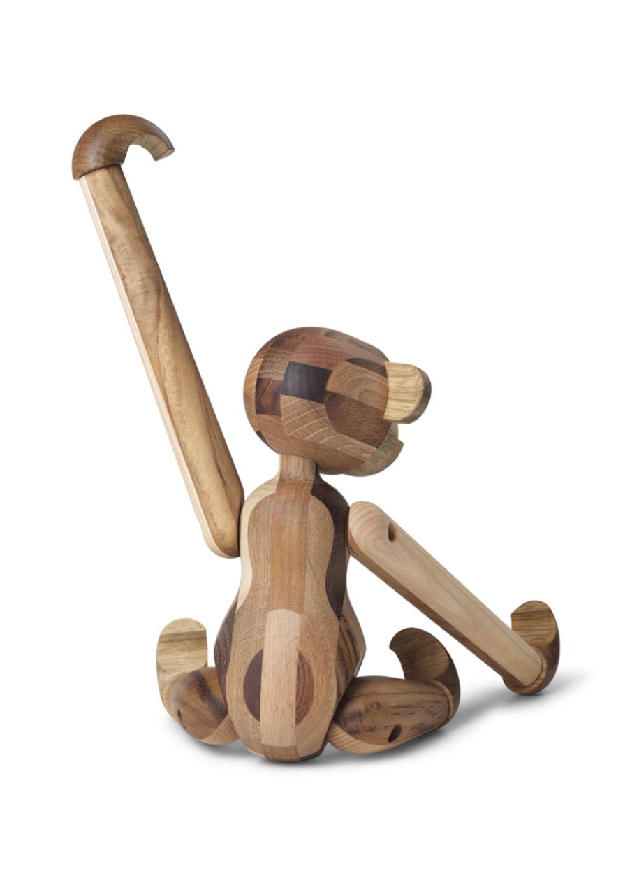 Affe Reworked Anniversary mittel, 28cm, gemischtes Holz