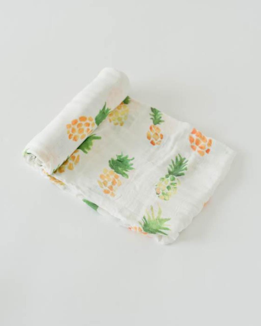Deluxe-Muslin Swaddle, Pineapple