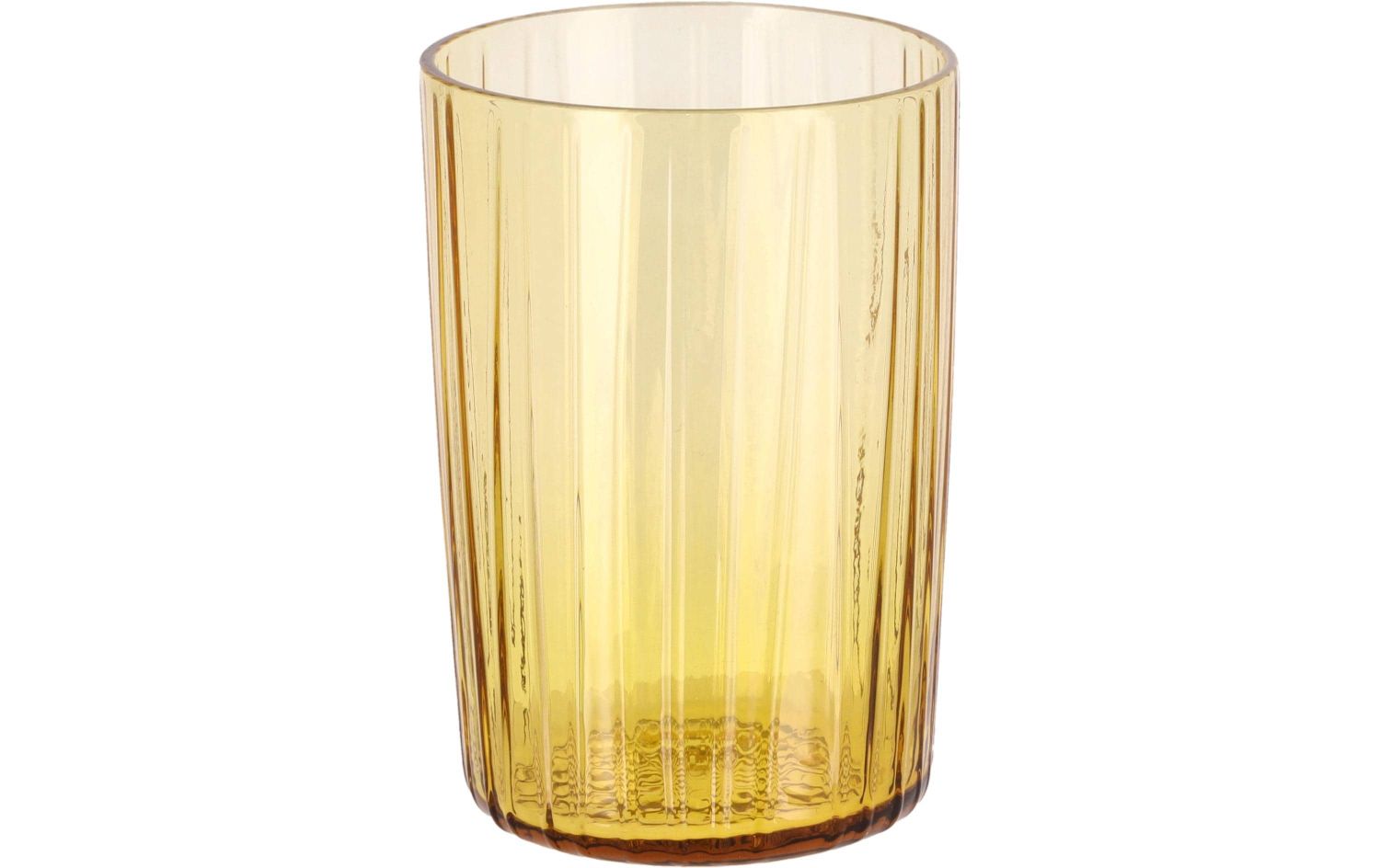 glas, vase, gold, transparent glass, vertikale Rillen