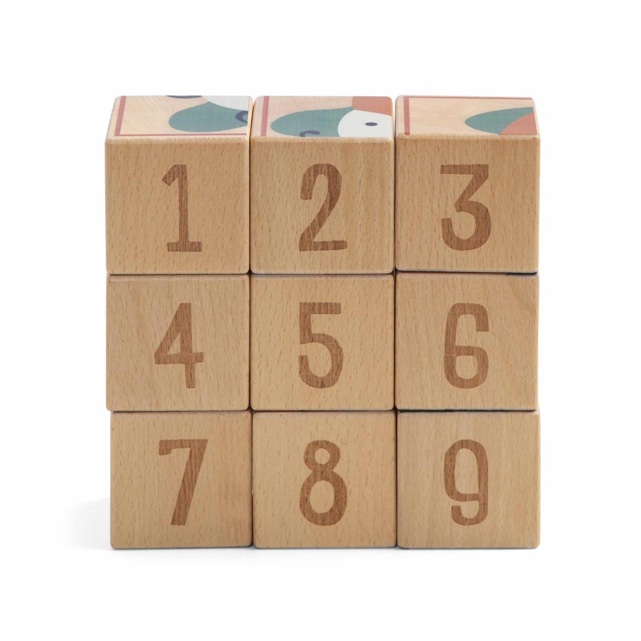 Würfel-Puzzle aus Holz, Woodland