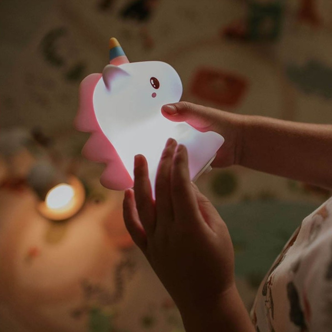 Symbol, Liebes-Herz-Symbol, Nachtlicht, Einhorn, LED, Softlight, Kinderspielzeug