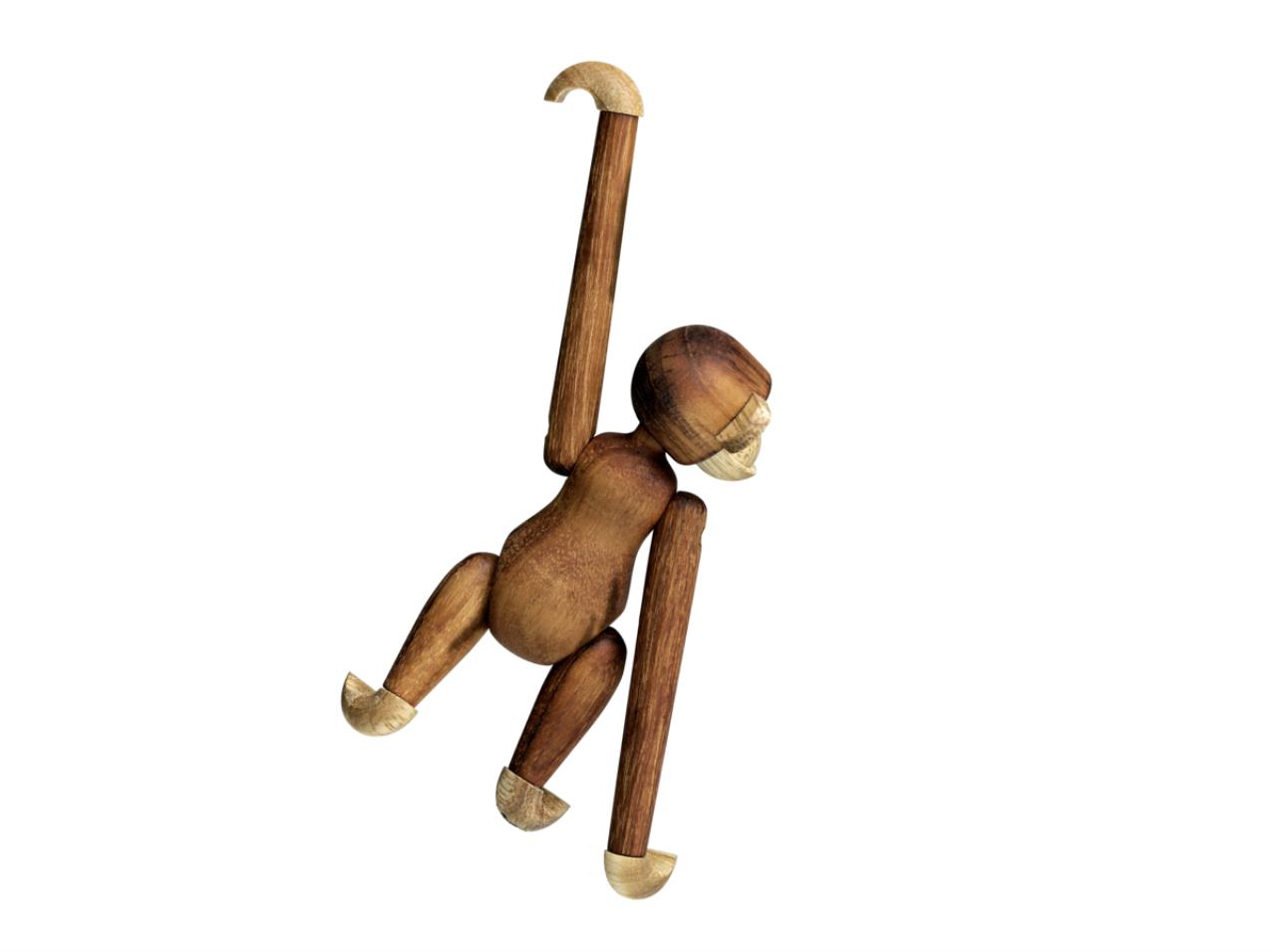 Affe mini, 9.5cm, Teak/Limba