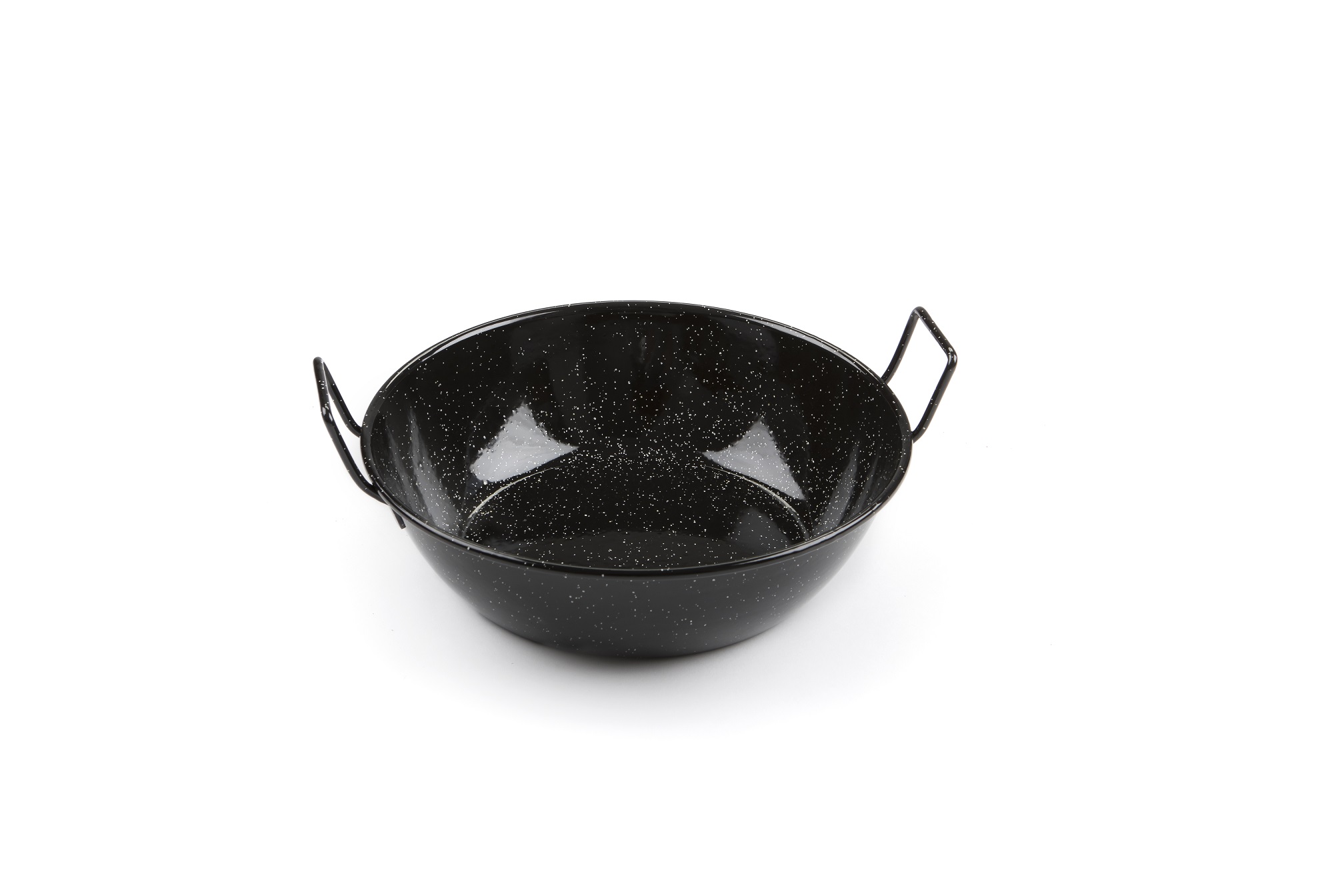 Stahlpfanne emailliert D60cm 2 Griffe