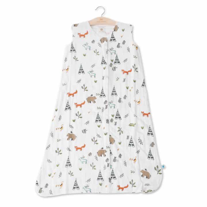 Cotton Muslin Quilted Sleep Bag Gr. XL - Forest Friends Cotton Muslin Quilted Sleep Bag Gr. XL - Forest Friends