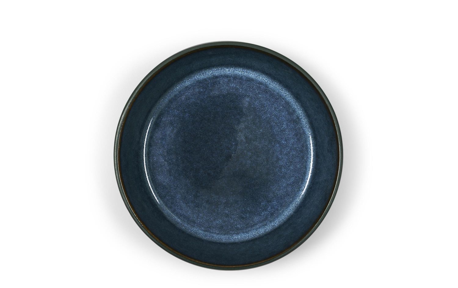 Teller, Serviceplatte, Keramik, Blau, Einfarbig