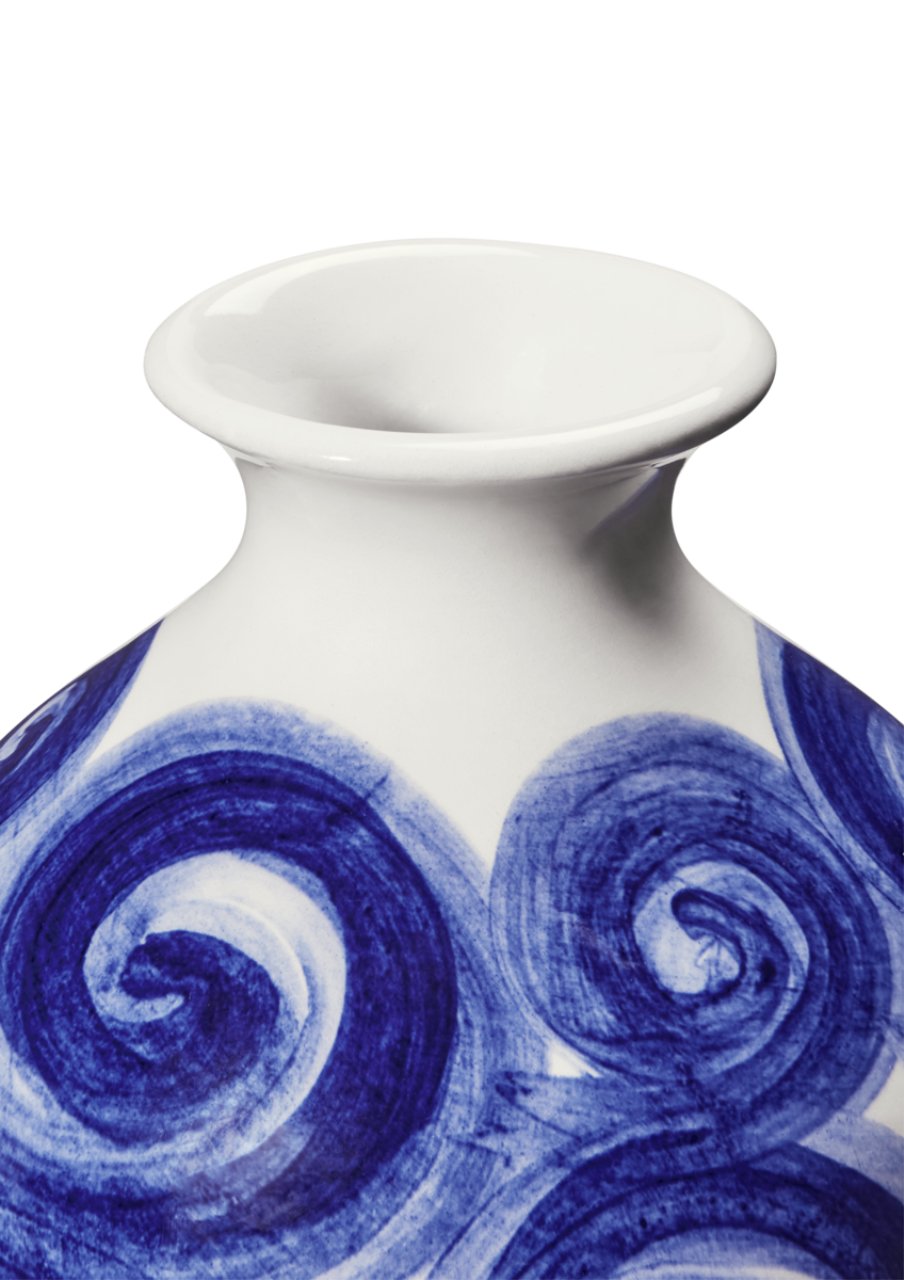 Tulle Vase, 10.5cm, Blau