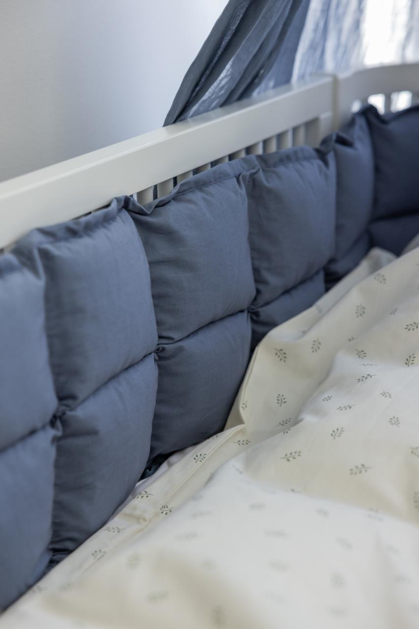 Bettnestchen, Kapok, Dusty Blue Stripe