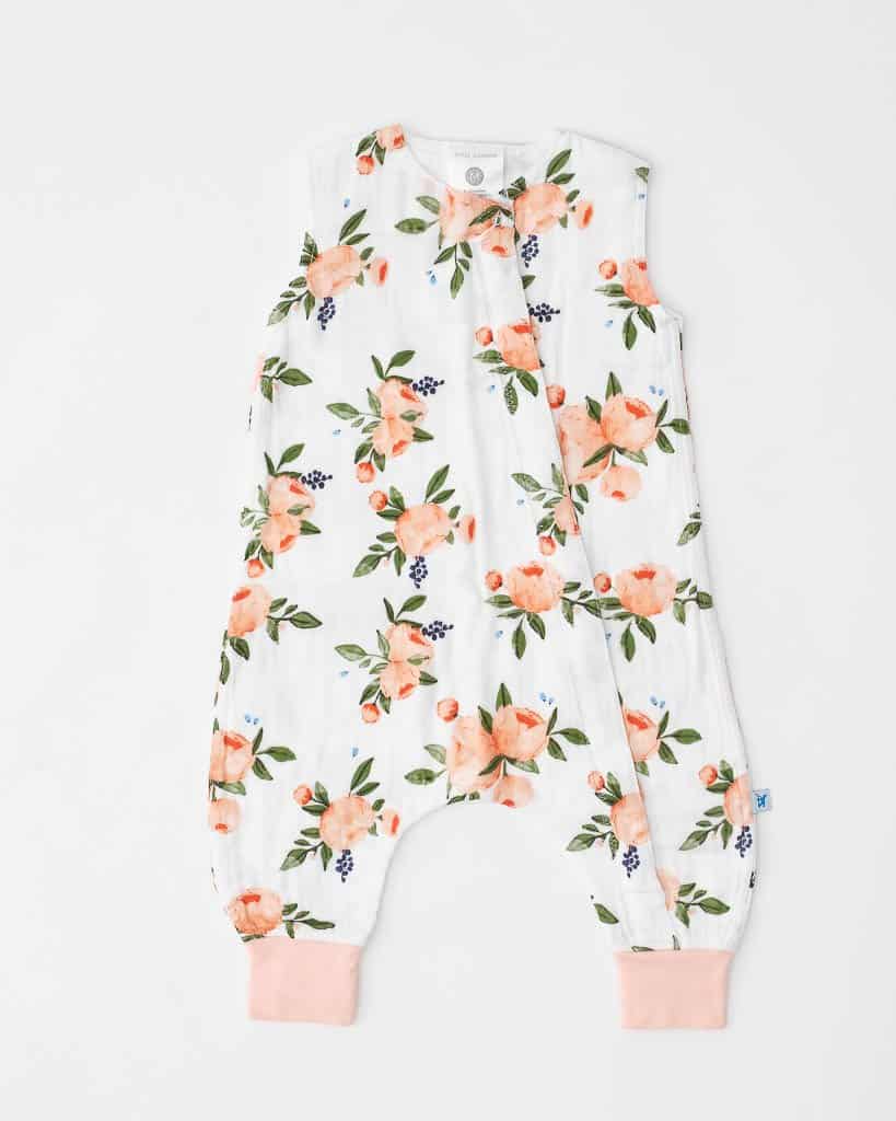 Cotton Muslin Sleep Romper Gr. M - Watercolor Roses