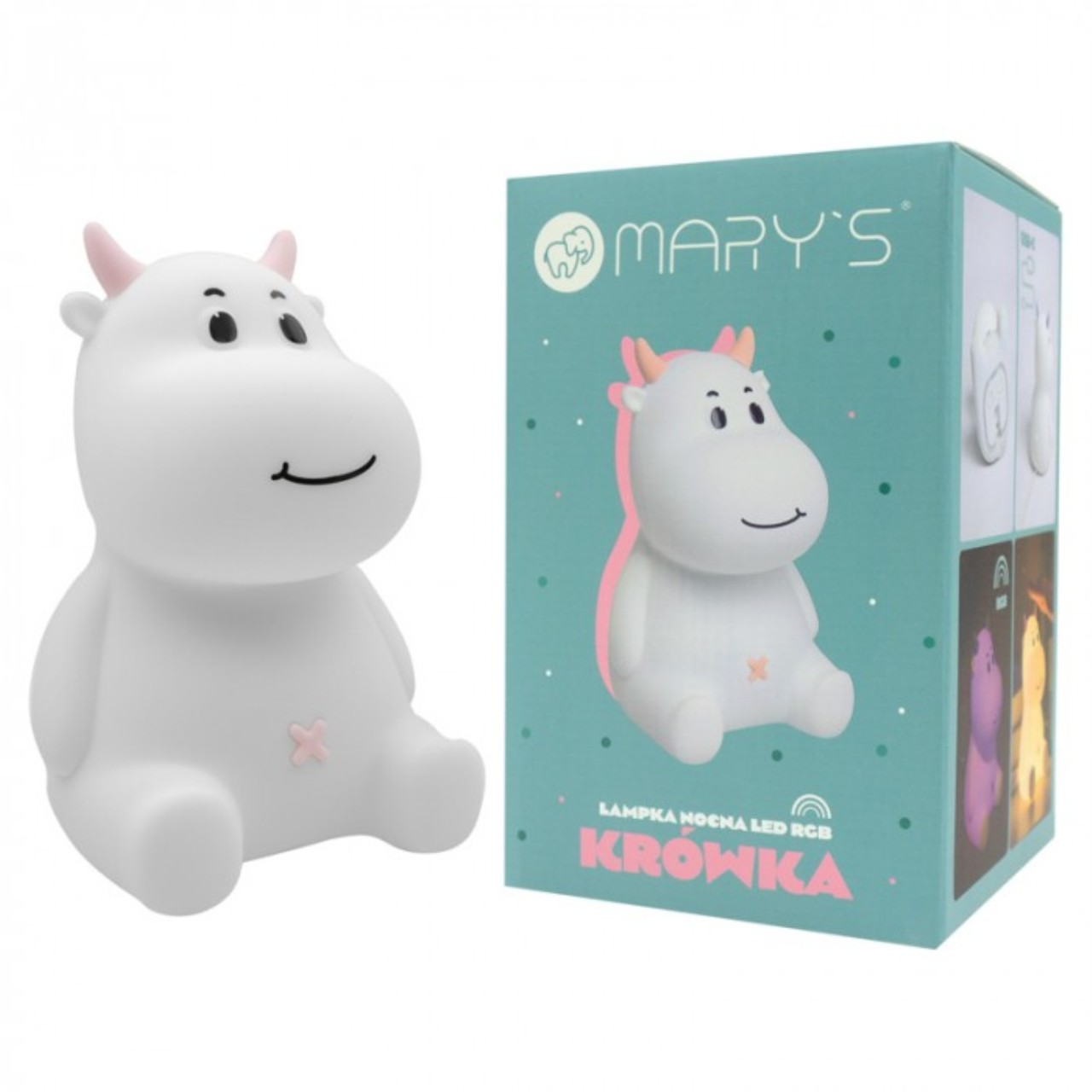 Plüsch, Spielzeug, hippo lamp, LED lamp, Nachtlicht, rosa Akzent, Krówka