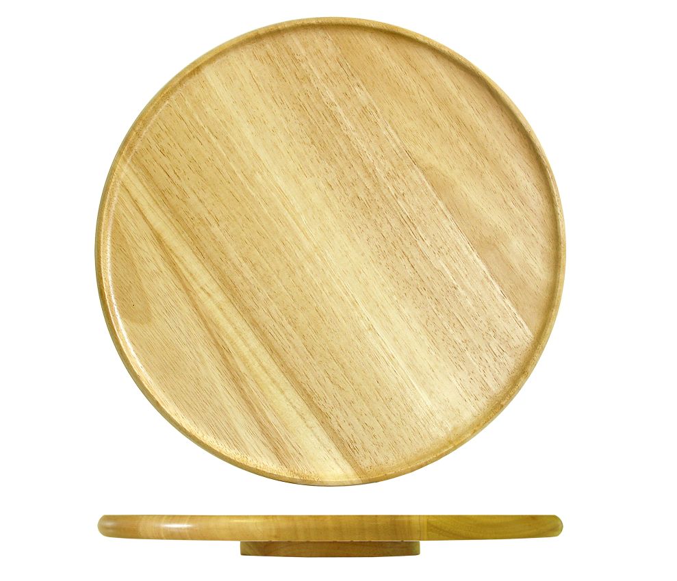 Drehbares Servierbrett Ø 38 cm Holz, Sperrholz