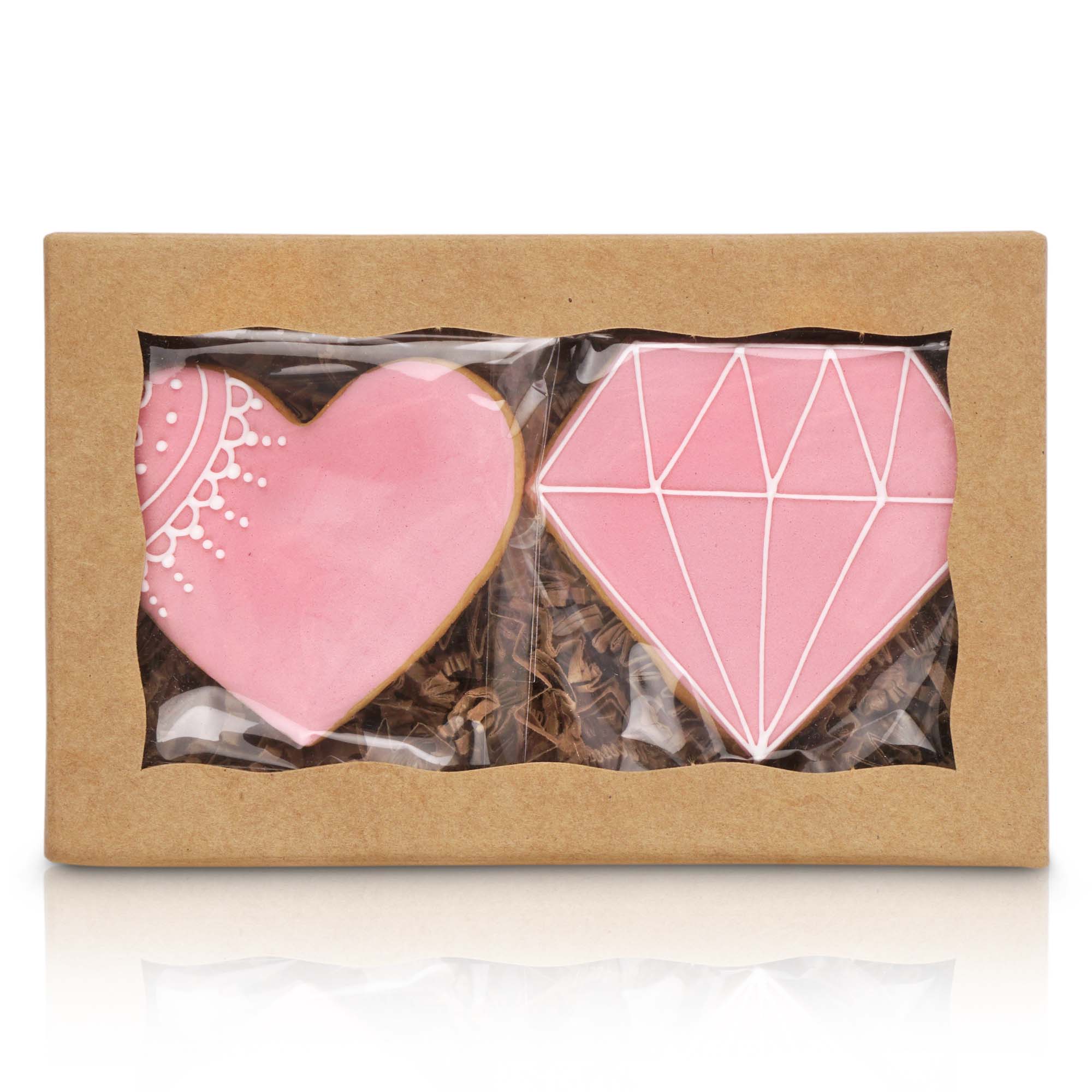 Cookie Herz & Cookie Diamant in Box, 38g