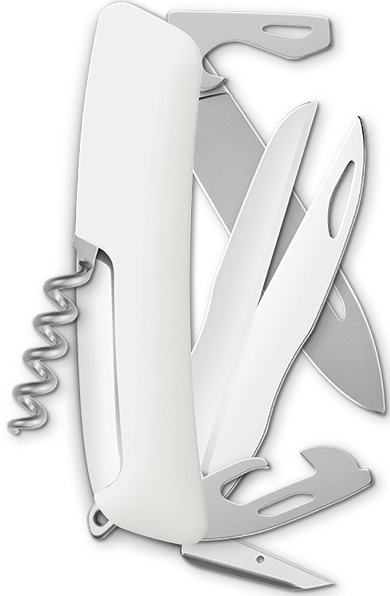 Taschenmesser Large Weiss matt