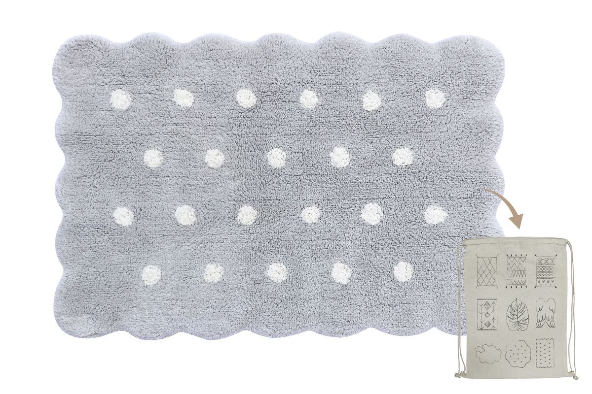 Rug Mini Biscuit Pearl Grey