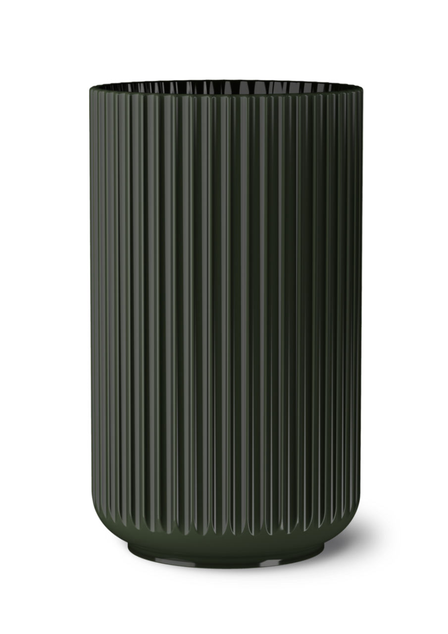 Lyngby Vase, 31cm, Dunkelgrün