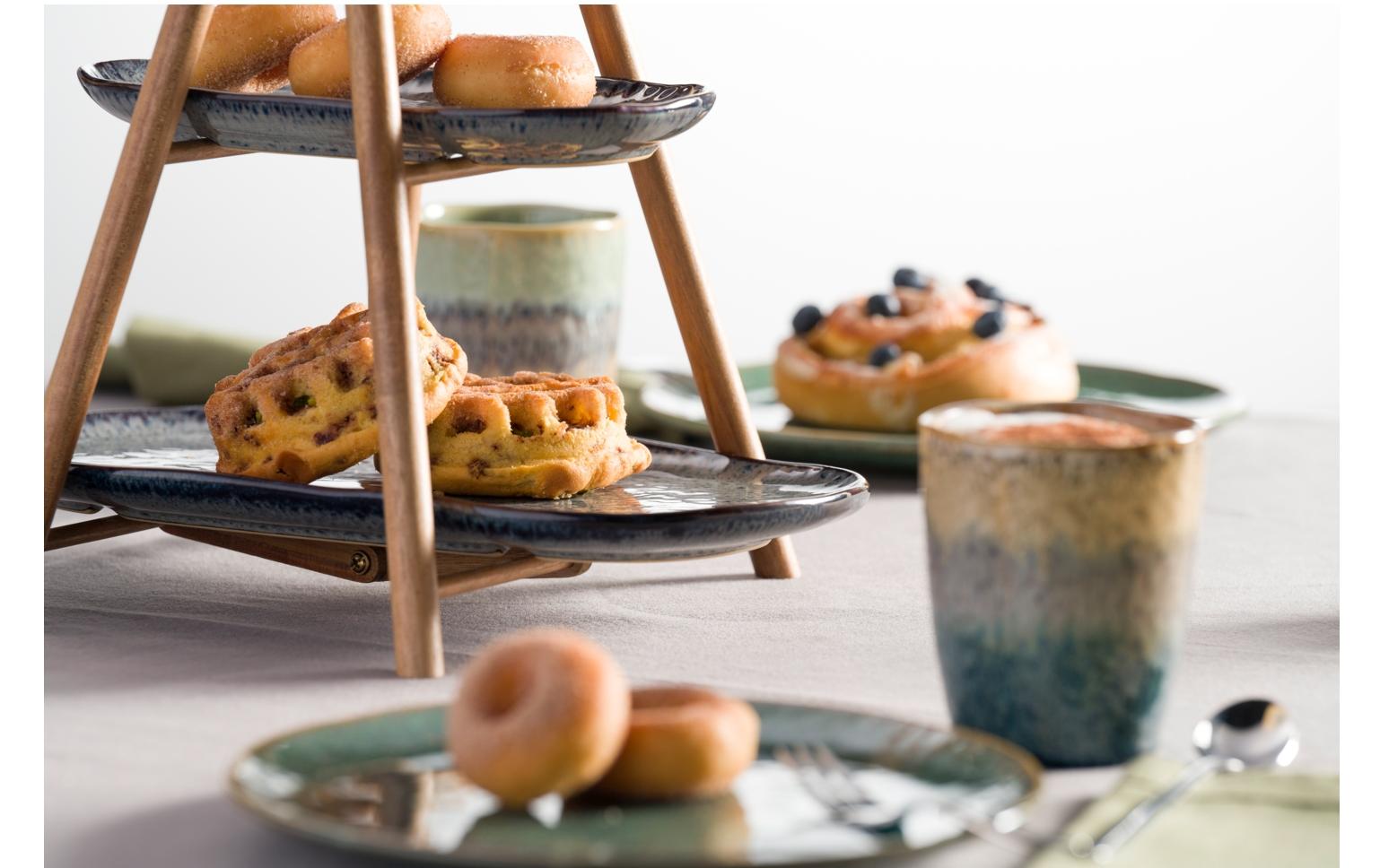 Leonardo Etagere Matera oval grau Brunch, Essen, Präsentation des Essens