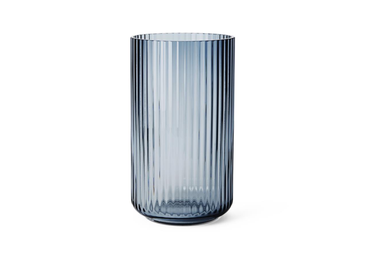 Lyngby Vase, 25cm, Midnight Blue