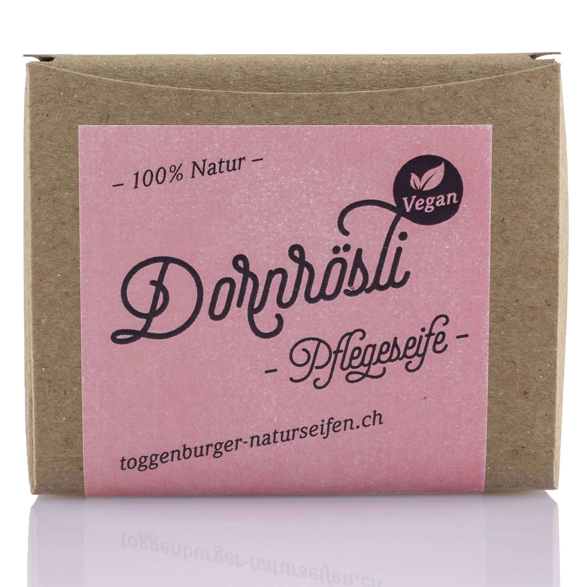 Vegane Pflegeseife "Dornrösli", 100g Vegane Pflegeseife "Dornrösli", 100g
