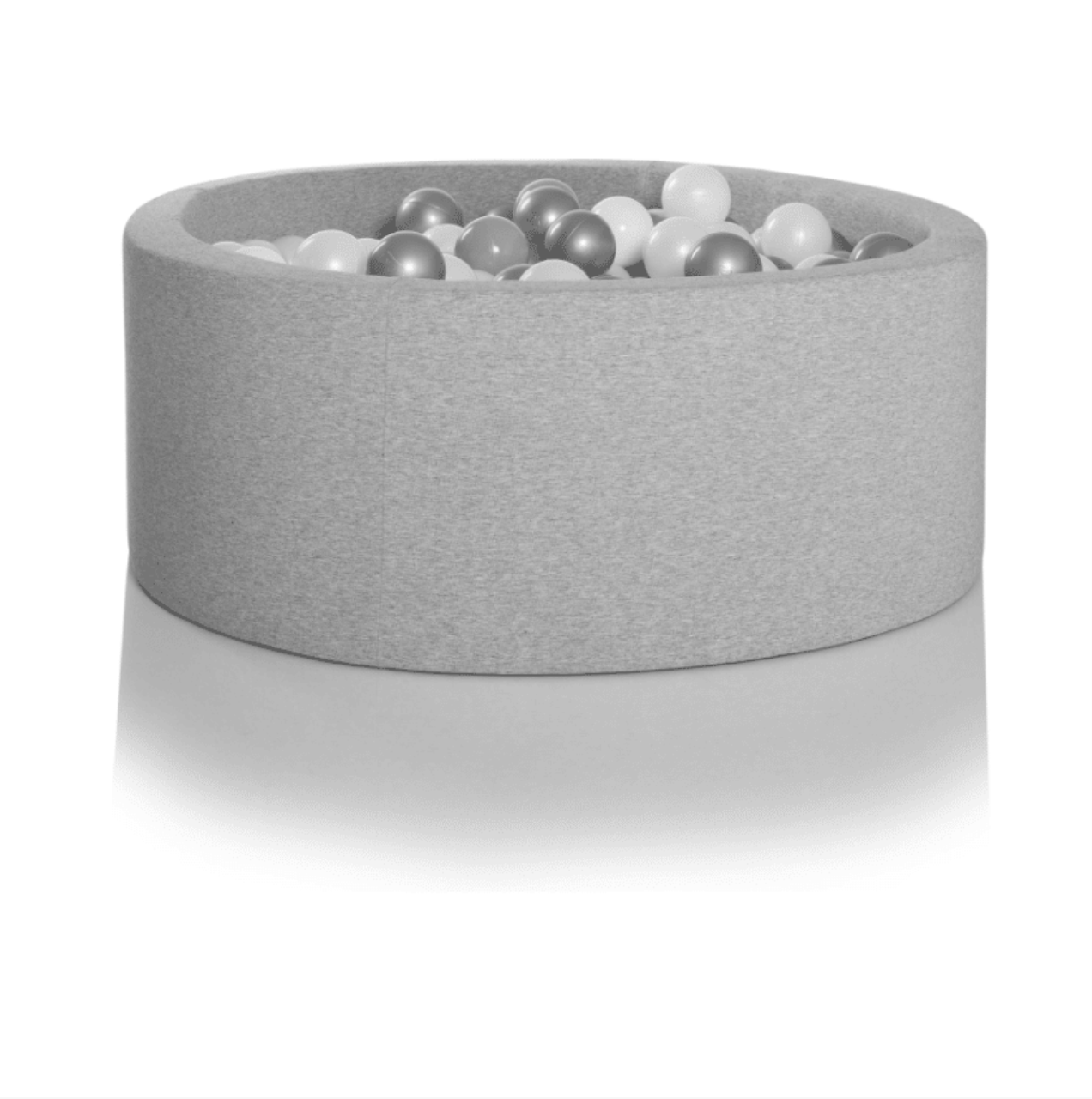 Bällebad rund, 100cm, grau