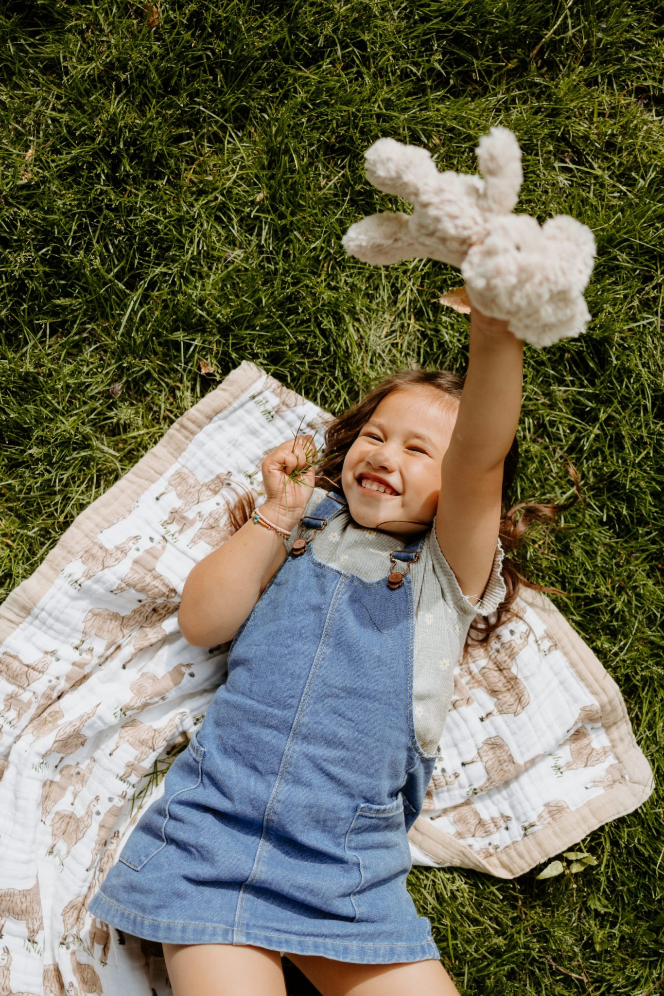 Cotton Muslin Baby Blanket - Llama Llama