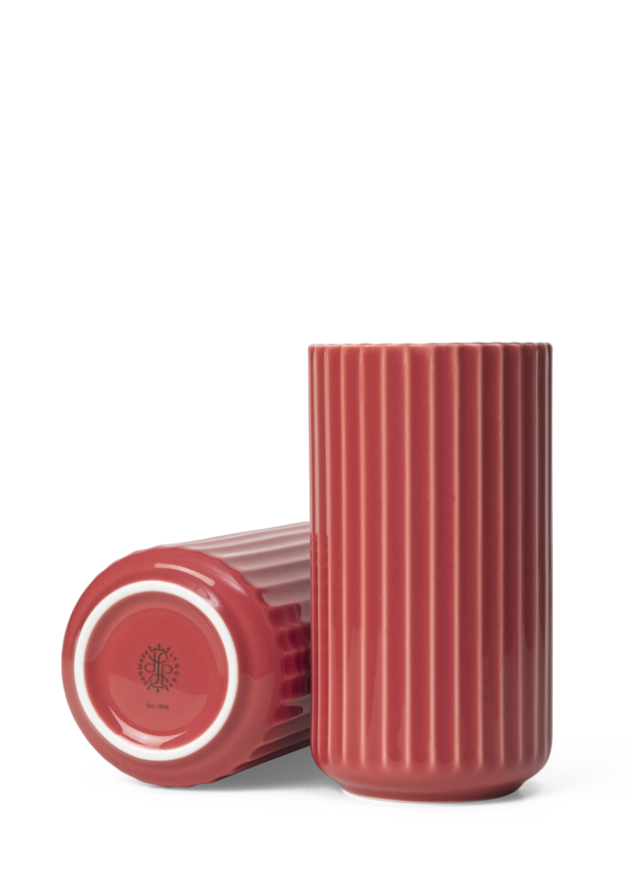 Lyngby Vase, 15.5cm, Rot